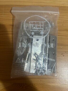 10PCS 3Inch Folding Butt Hinges Stainless Steel Home Furniture Hardware Cabinet